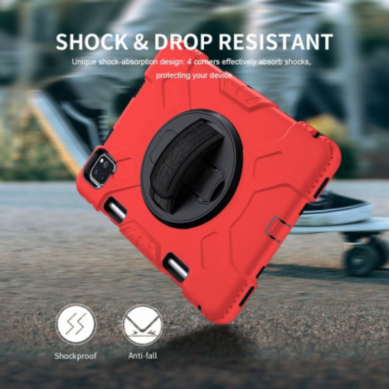 Coque iPad Pro 11" Style Bumper avec Sangle, Bandoulière et Porte-Stylet