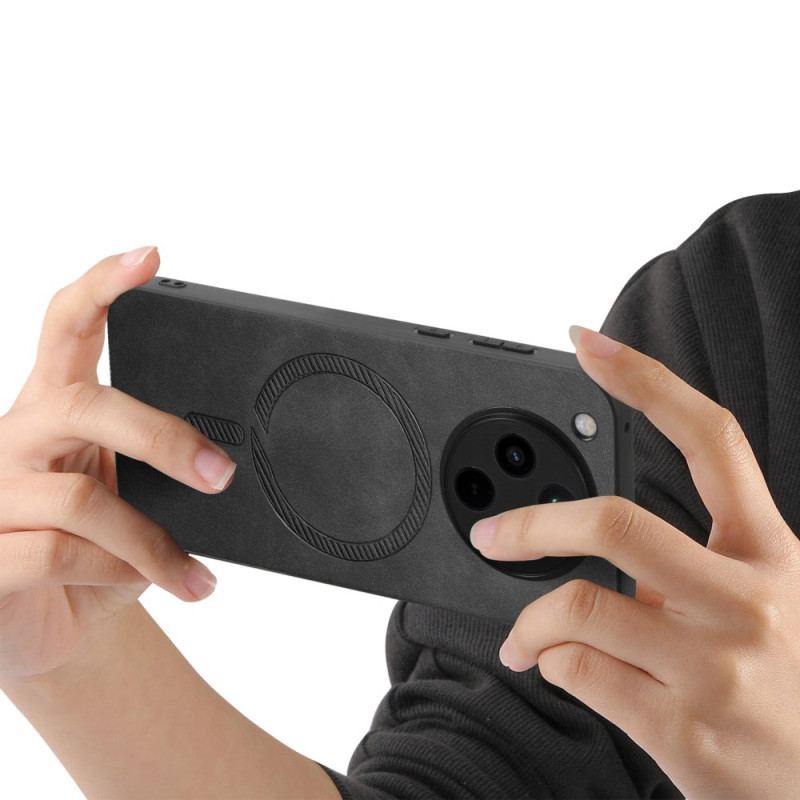 Coque Oppo Find X8 Compatible MagSafe Effet Cuir