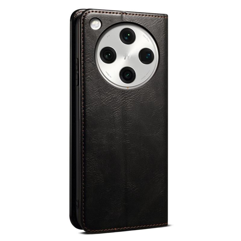 Flip Cover Oppo Find X8 Simili Cuir Ciré
