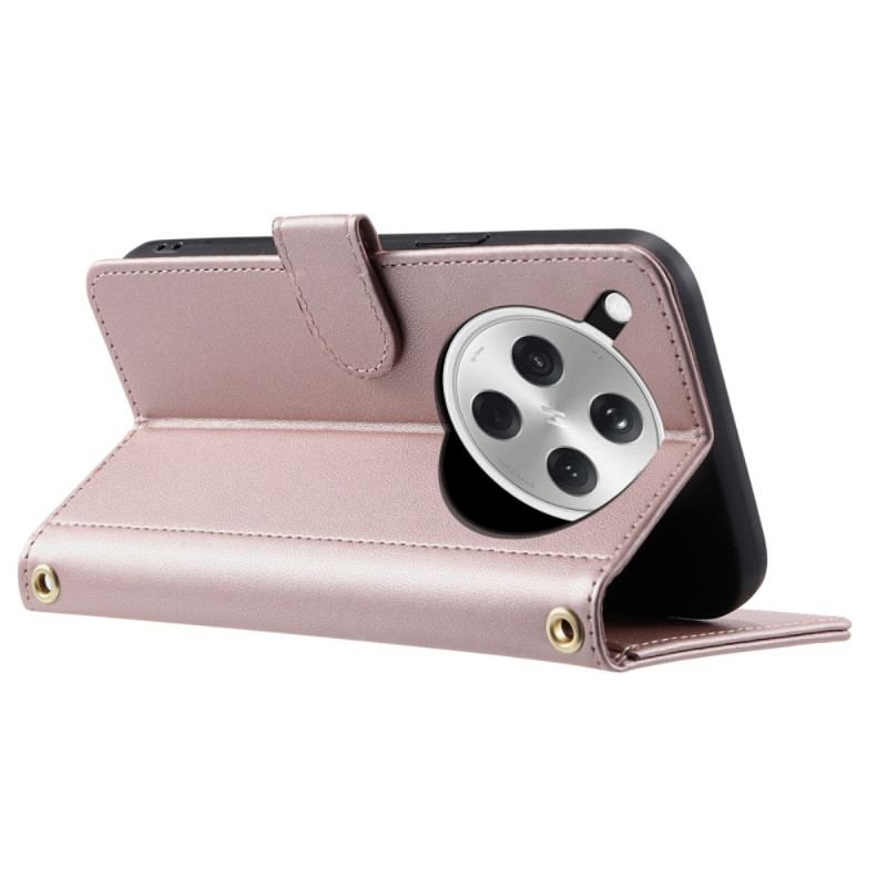 Housse Oppo Find X8 5G Matelassée avec Lanière et Bandoulière