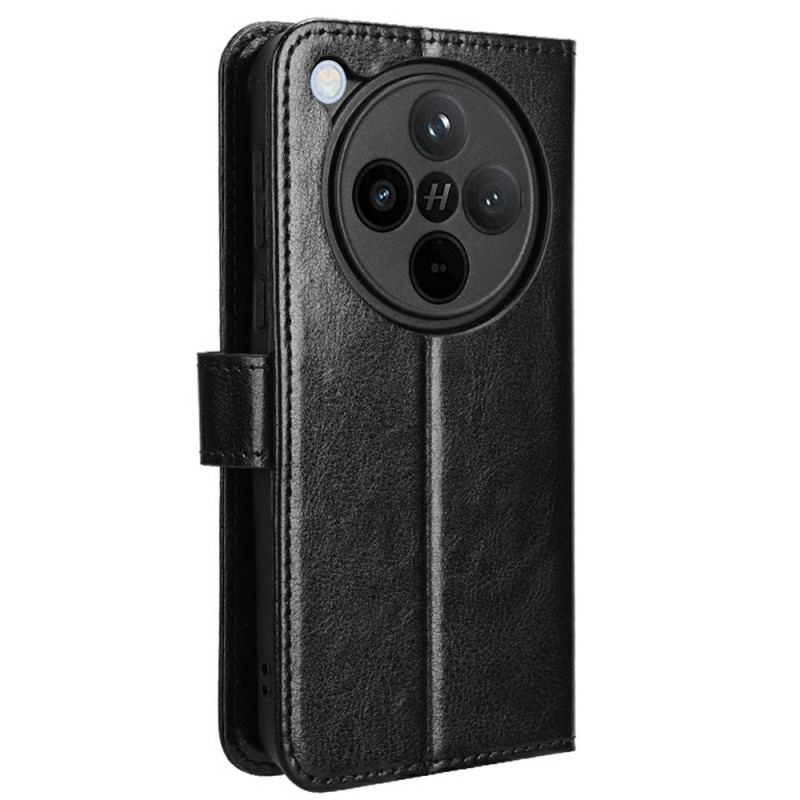 Housse Oppo Find X8 Simili Cuir Flashy