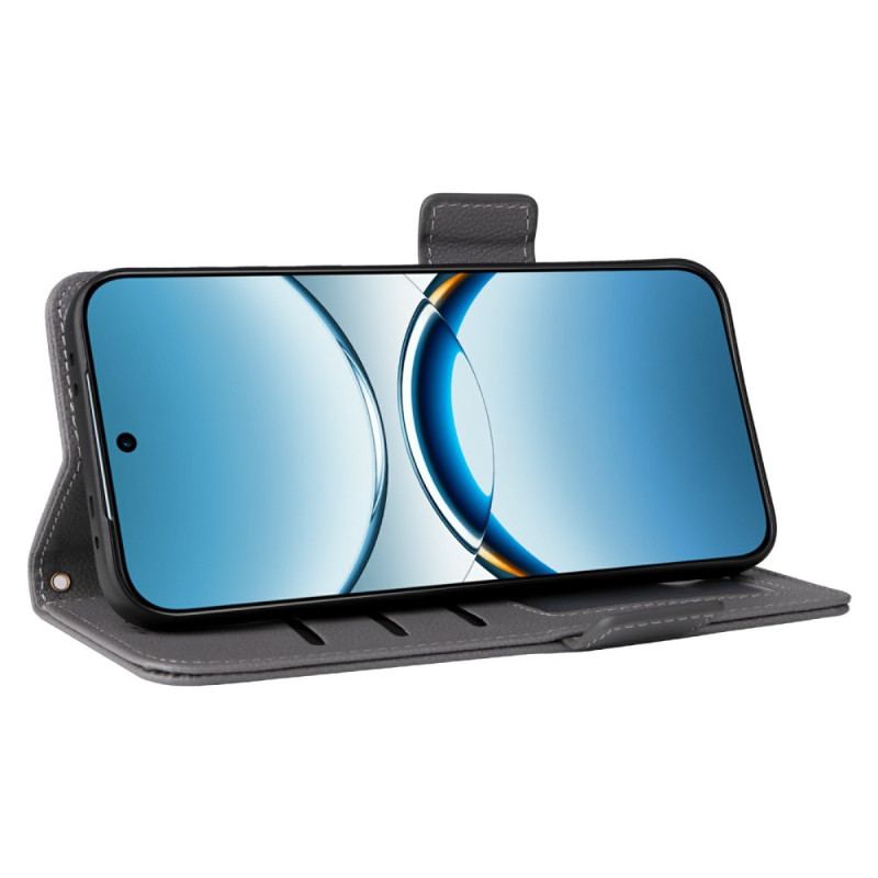 Housse Oppo Find X8 Simili Cuir Litchi à Lanière