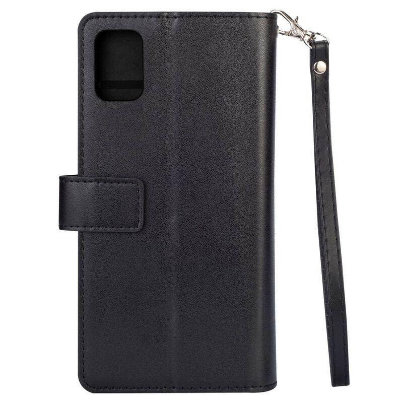Housse Samsung Galaxy A51 5G Porte-Monnaie avec Lanière