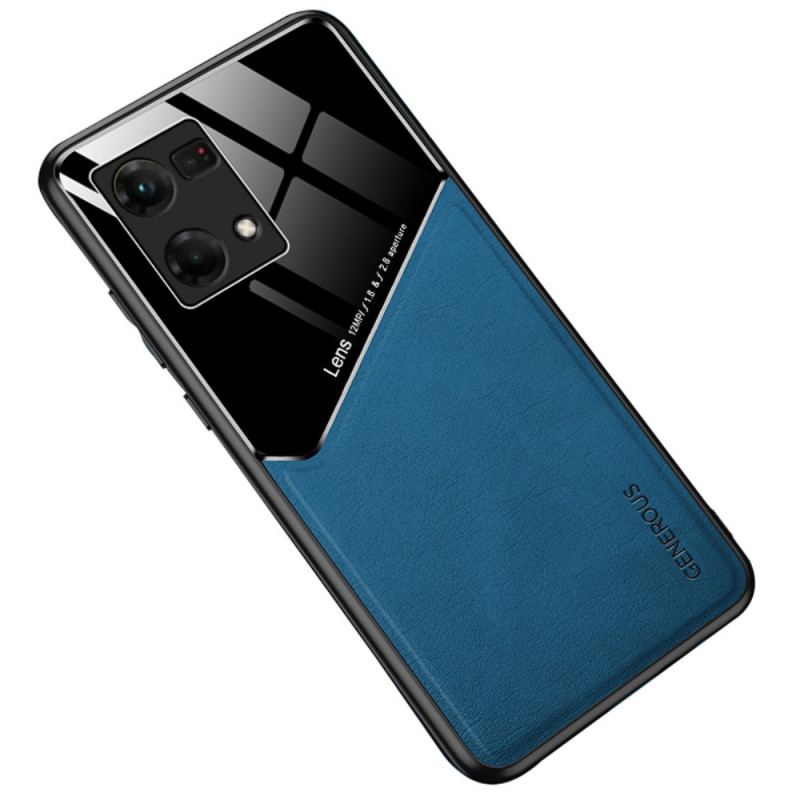 Coque Oppo Reno 7 Simili Cuir Haut de Gamme
