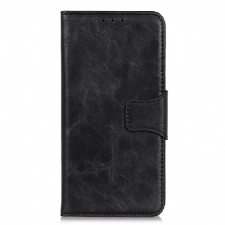 Housse Oppo Reno 7 Cuir Fendu Fermoir Réversible