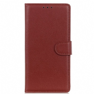 Housse Oppo Reno 7 Style Cuir Litchi Traditionnel