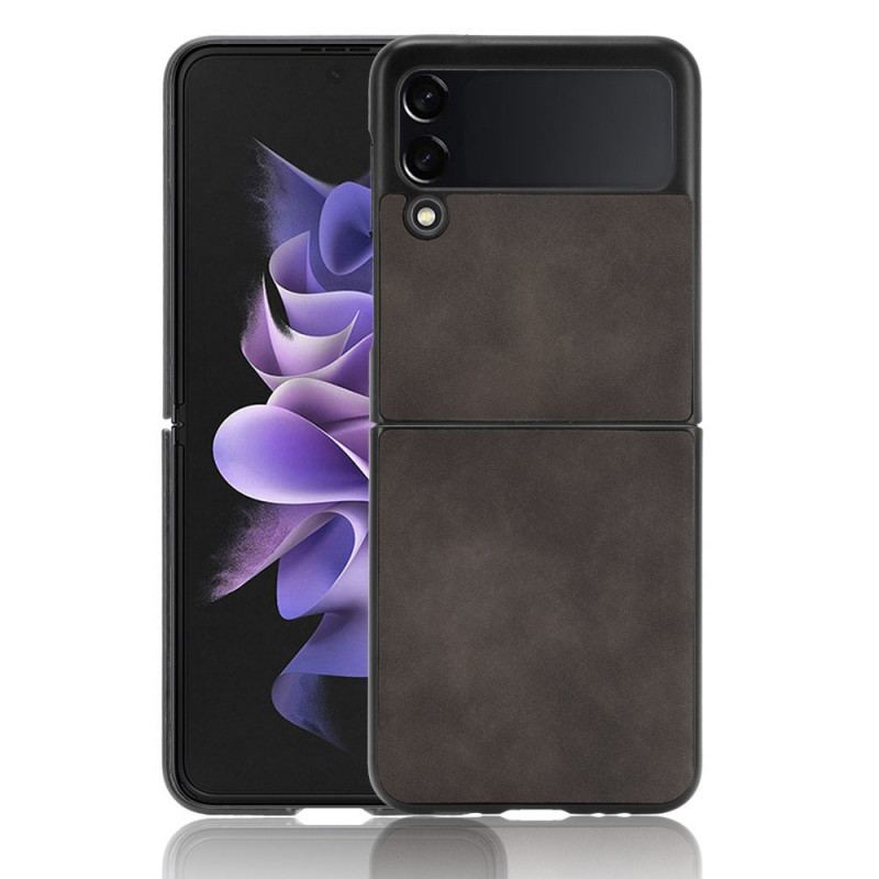 Coque Samsung Galaxy Z Flip 3 5G Effet Cuir Douceur