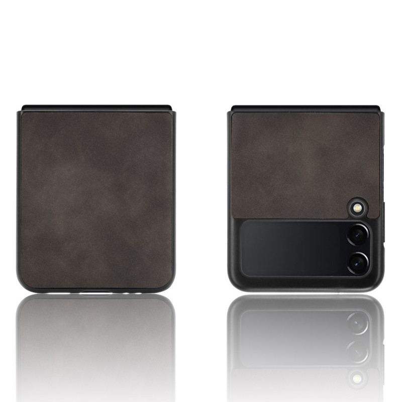 Coque Samsung Galaxy Z Flip 3 5G Effet Cuir Douceur