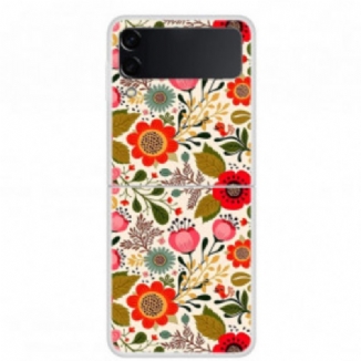 Coque Samsung Galaxy Z Flip 3 5G Fleurettes