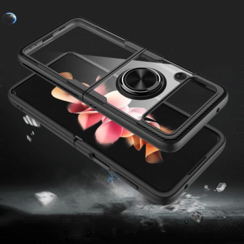 Coque Samsung Galaxy Z Flip 3 5G Hybride Anneau Magnétique