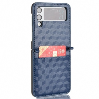 Coque Samsung Galaxy Z Flip 3 5G Porte-Carte Design 3D