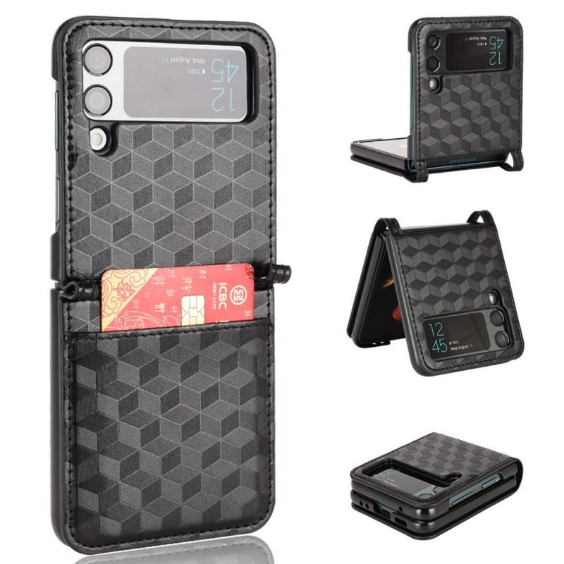 Coque Samsung Galaxy Z Flip 3 5G Porte-Carte Design 3D