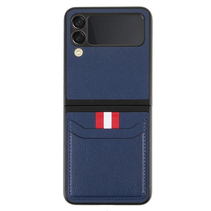 Coque Samsung Galaxy Z Flip 3 5G Porte-Cartes Tricolore