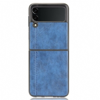 Coque Samsung Galaxy Z Flip 3 5G Simili Cuir Coutures