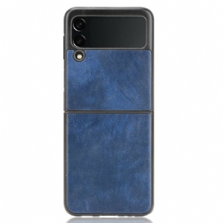 Coque Samsung Galaxy Z Flip 3 5G Simili Cuir Litchi