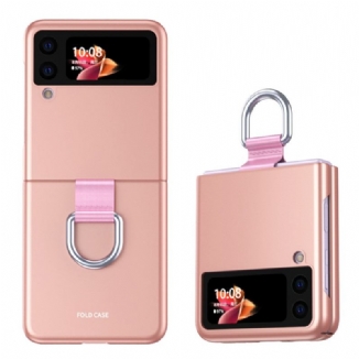 Coque Samsung Galaxy Z Flip 3 5G Skin-Touch avec Anneau