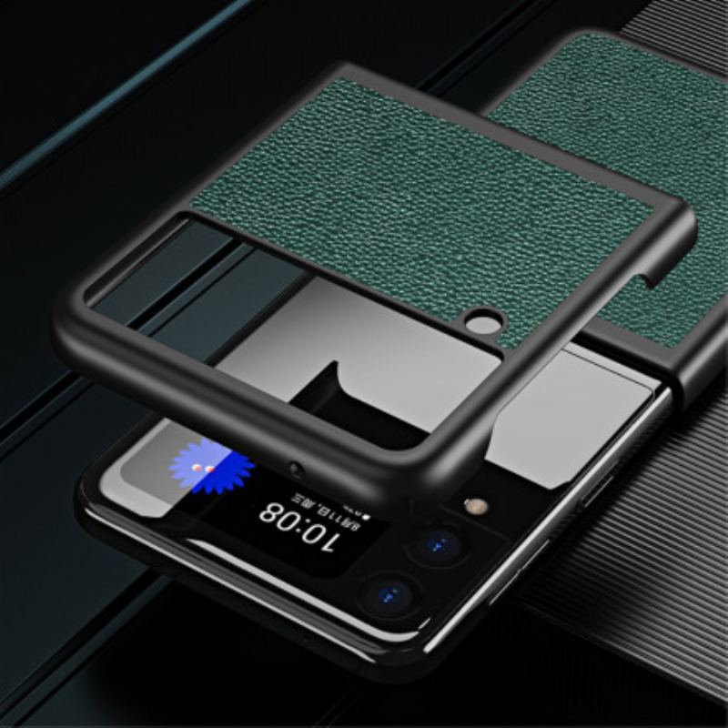 Coque Samsung Galaxy Z Flip 3 5G Style Cuir Design