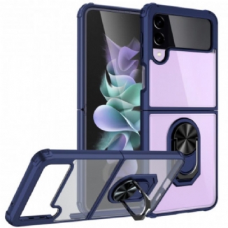 Coque Samsung Galaxy Z Flip 3 5G Transparente Anneau Métal