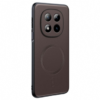 Coque Xiaomi Redmi Note 15 Pro Plus 5G / Poco M8 Pro 5G Magnétique Effet Cuir