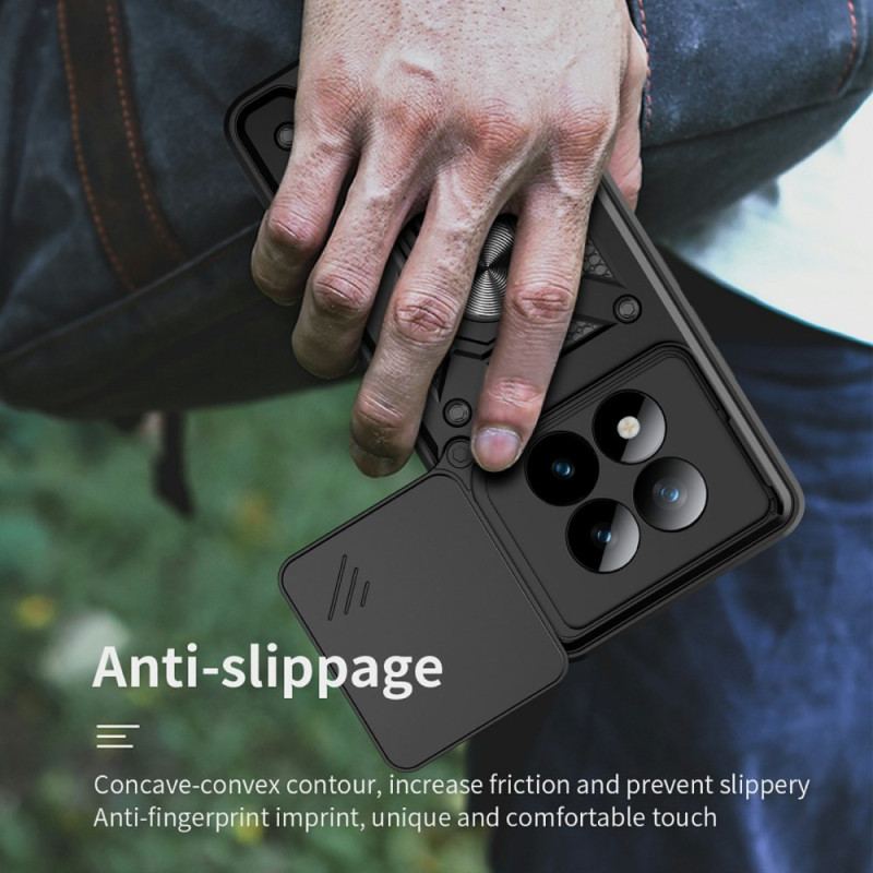 Coque Xiaomi Redmi Note 15 Pro Plus 5G / Poco M8 Pro 5G Protection Caméra Coulissante et Support Intégré