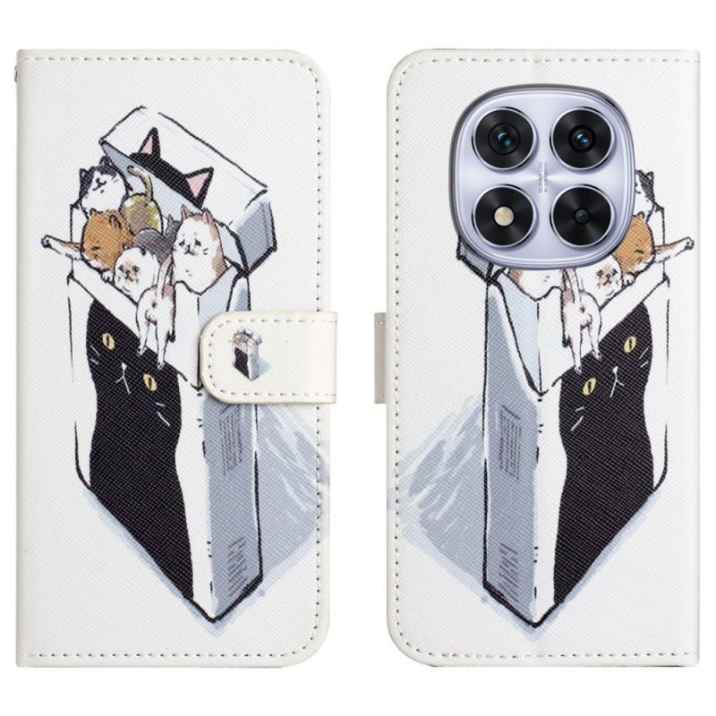 Housse Xiaomi Redmi Note 15 Pro Plus 5G / Poco M8 Pro 5G Chats dans la Boîte