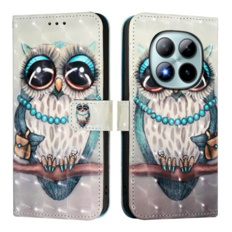 Housse Xiaomi Redmi Note 15 Pro Plus 5G / Poco M8 Pro 5G Chouette Grise