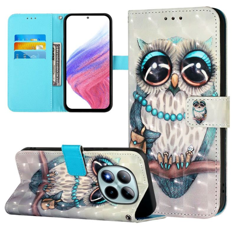 Housse Xiaomi Redmi Note 15 Pro Plus 5G / Poco M8 Pro 5G Chouette Grise