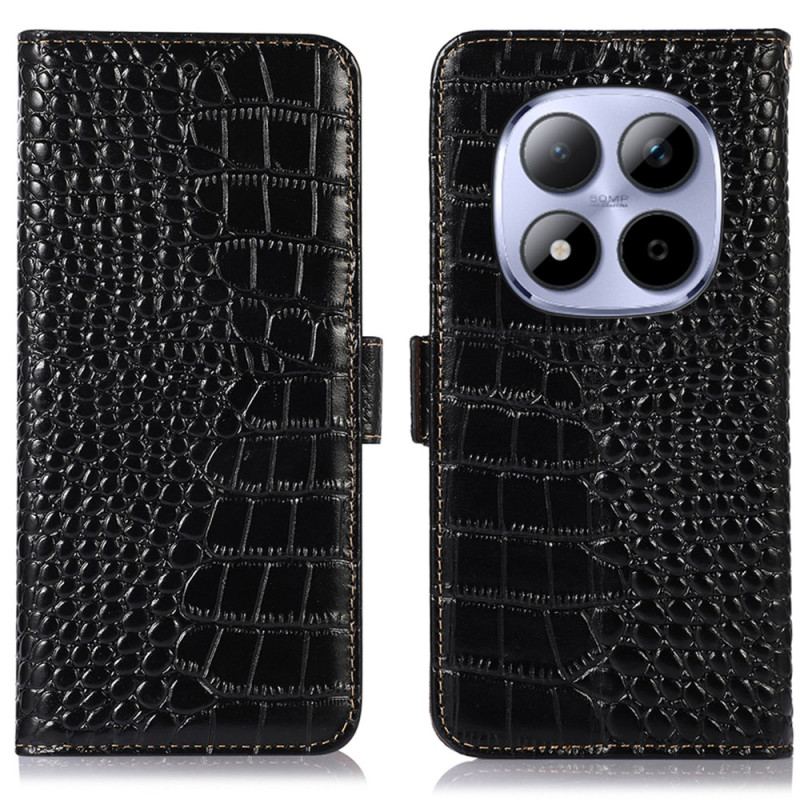 Housse Xiaomi Redmi Note 15 Pro Plus 5G / Poco M8 Pro 5G Cuir Texture Crocodile