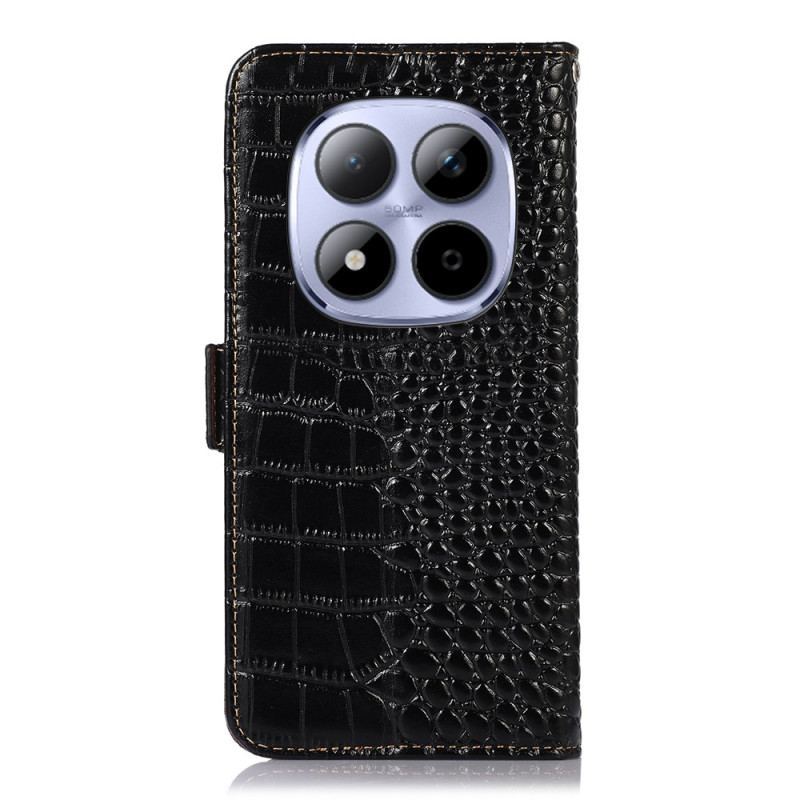 Housse Xiaomi Redmi Note 15 Pro Plus 5G / Poco M8 Pro 5G Cuir Texture Crocodile