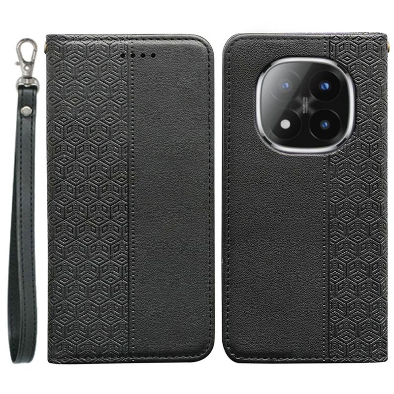 Housse Xiaomi Redmi Note 15 Pro Plus 5G / Poco M8 Pro 5G Flip Cover Frise à Lanière