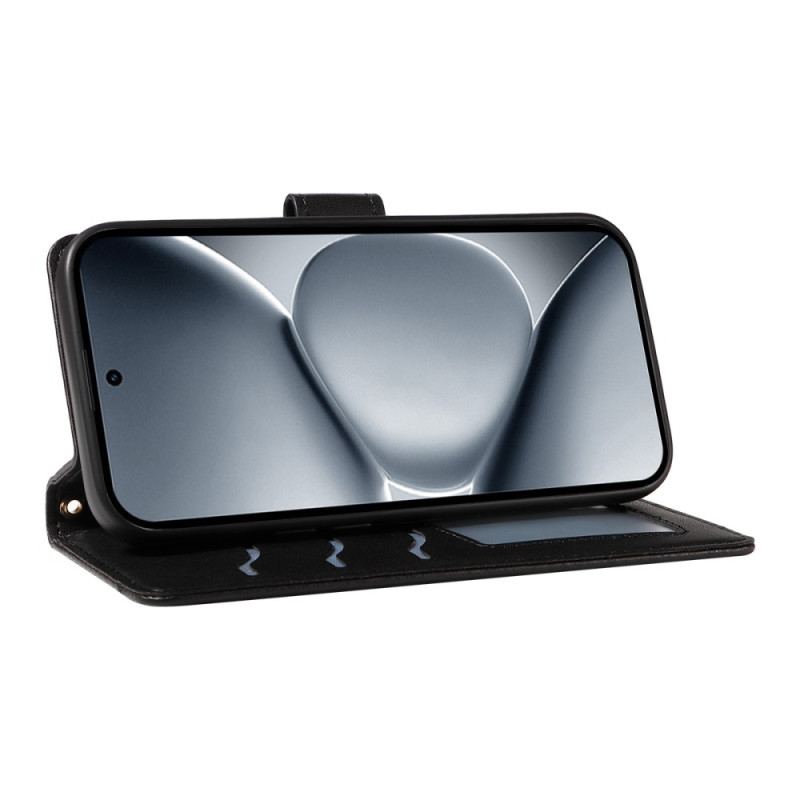 Housse Xiaomi Redmi Note 15 Pro Plus 5G / Poco M8 Pro 5G Matelassée avec Lanière et Bandoulière