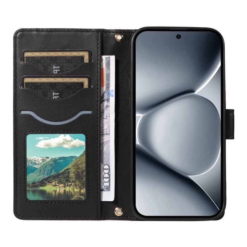 Housse Xiaomi Redmi Note 15 Pro Plus 5G / Poco M8 Pro 5G Matelassée avec Lanière et Bandoulière