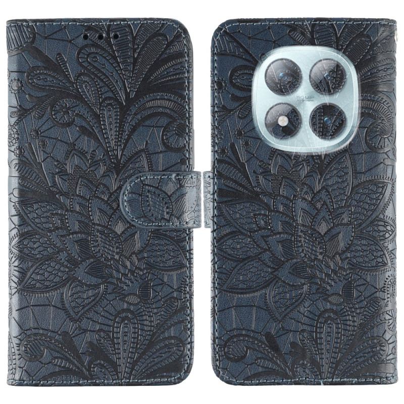 Housse Xiaomi Redmi Note 15 Pro Plus 5G / Poco M8 Pro 5G Motif Fleurs Dentelle