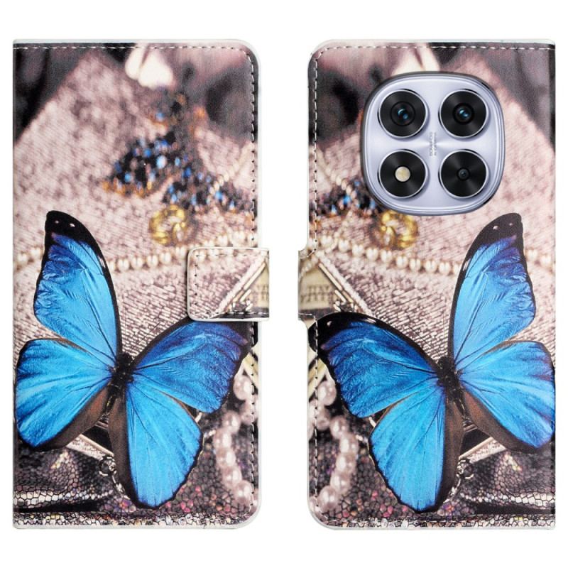 Housse Xiaomi Redmi Note 15 Pro Plus 5G / Poco M8 Pro 5G Papillon Bleu