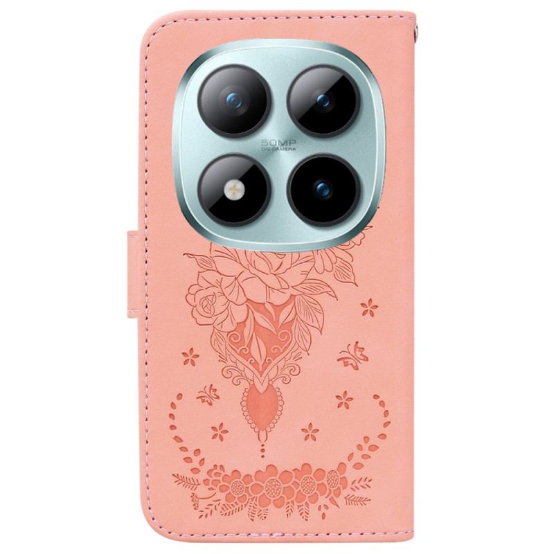 Housse Xiaomi Redmi Note 15 Pro Plus 5G / Poco M8 Pro 5G Papillons et Roses