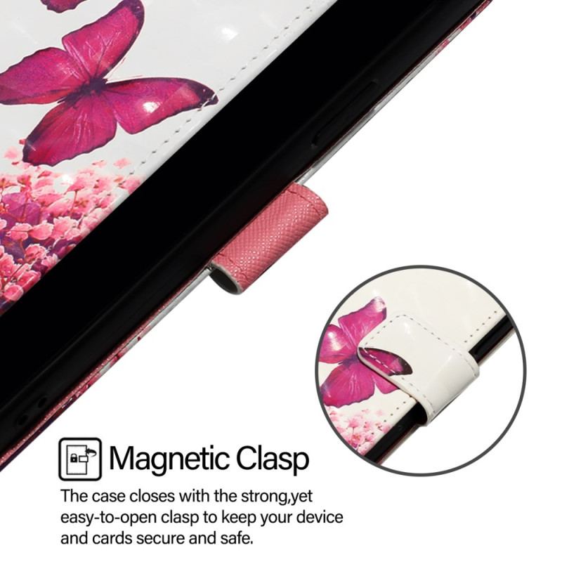 Housse Xiaomi Redmi Note 15 Pro Plus 5G / Poco M8 Pro 5G Papillons Roses