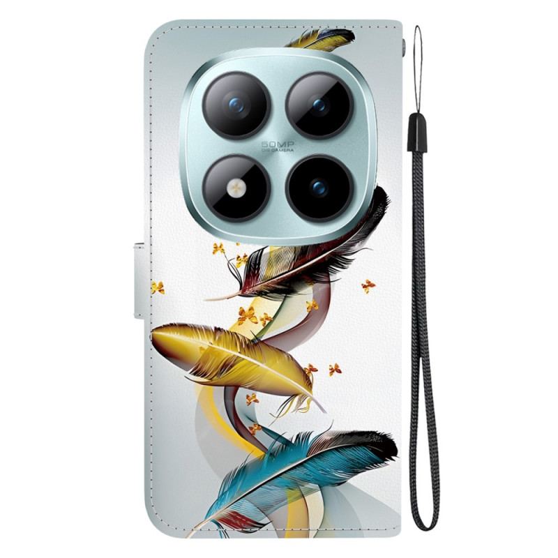 Housse Xiaomi Redmi Note 15 Pro Plus 5G / Poco M8 Pro 5G Plumes Colorées