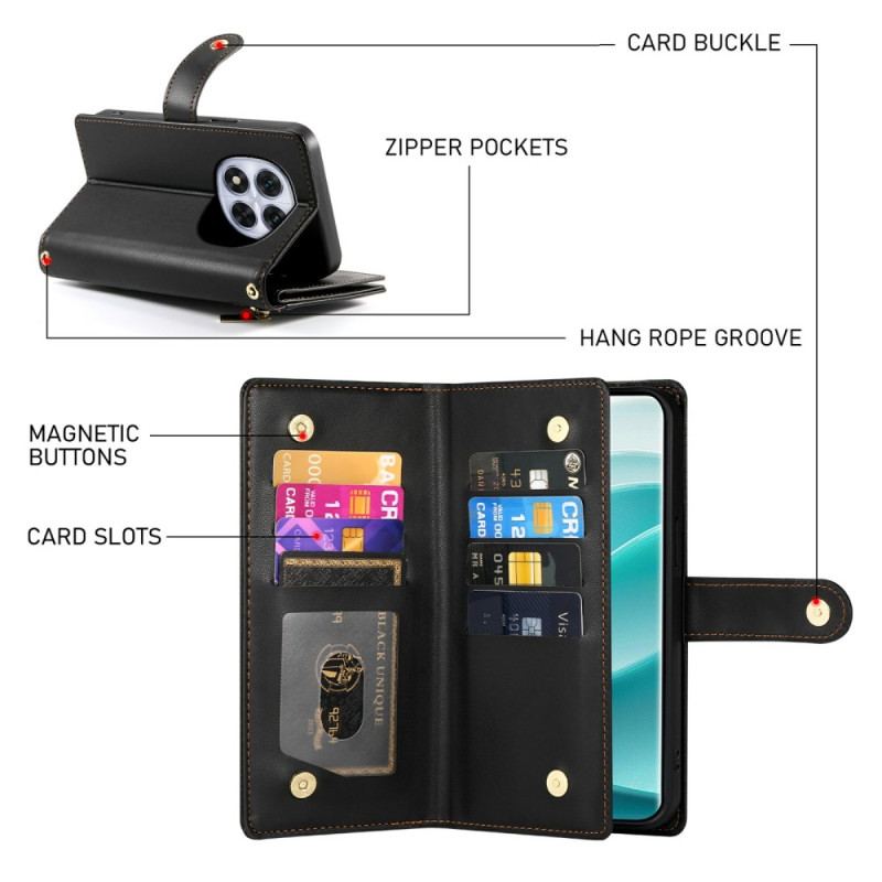 Housse Xiaomi Redmi Note 15 Pro Plus 5G / Poco M8 Pro 5G Poche Zippée et Sangles