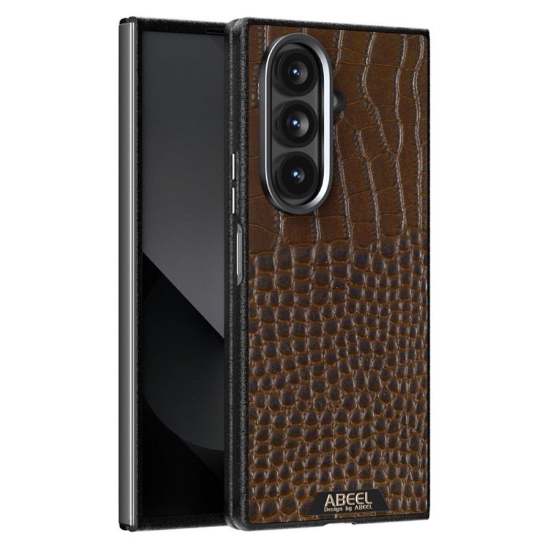 Coque Samsung Galaxy Z Fold 7 5G Compatible MagSafe Style Crocodile ABEEL