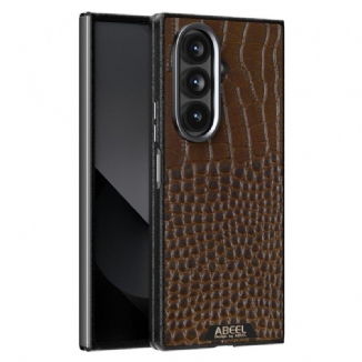 Coque Samsung Galaxy Z Fold 7 5G Compatible MagSafe Style Crocodile ABEEL