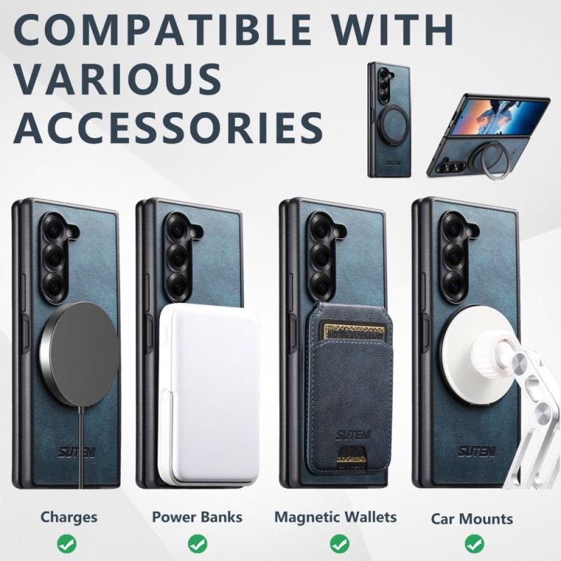Coque Samsung Galaxy Z Fold 7 Compatible MagSafe Support Rotatif SUTENI
