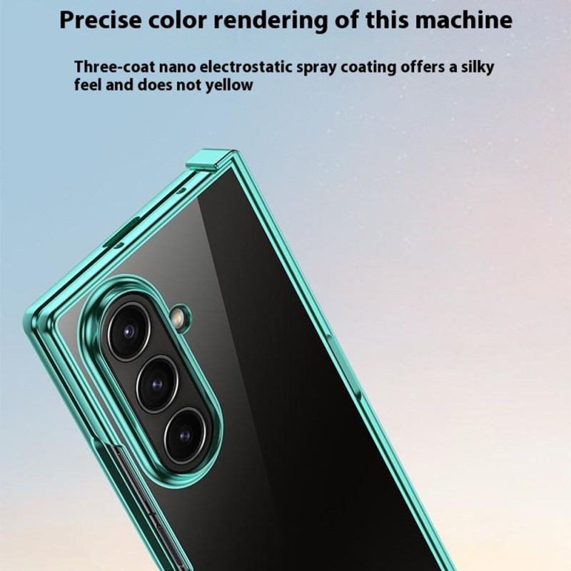 Coque Samsung Galaxy Z Fold 7 Design de Charnière Effet Métal