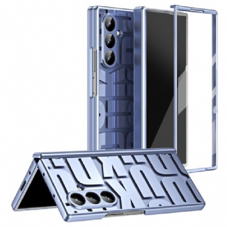 Coque Samsung Galaxy Z Fold 7 Design Lettres avec Protecteur Écran en Verre Trempé