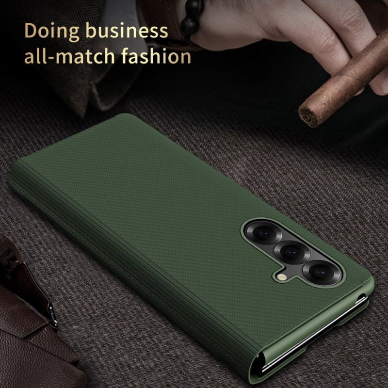 Coque Samsung Galaxy Z Fold 7 Effet Cuir avec Support Intégré