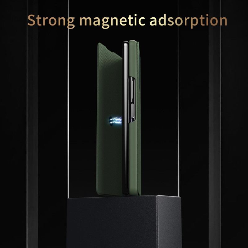 Coque Samsung Galaxy Z Fold 7 Effet Cuir avec Support Intégré