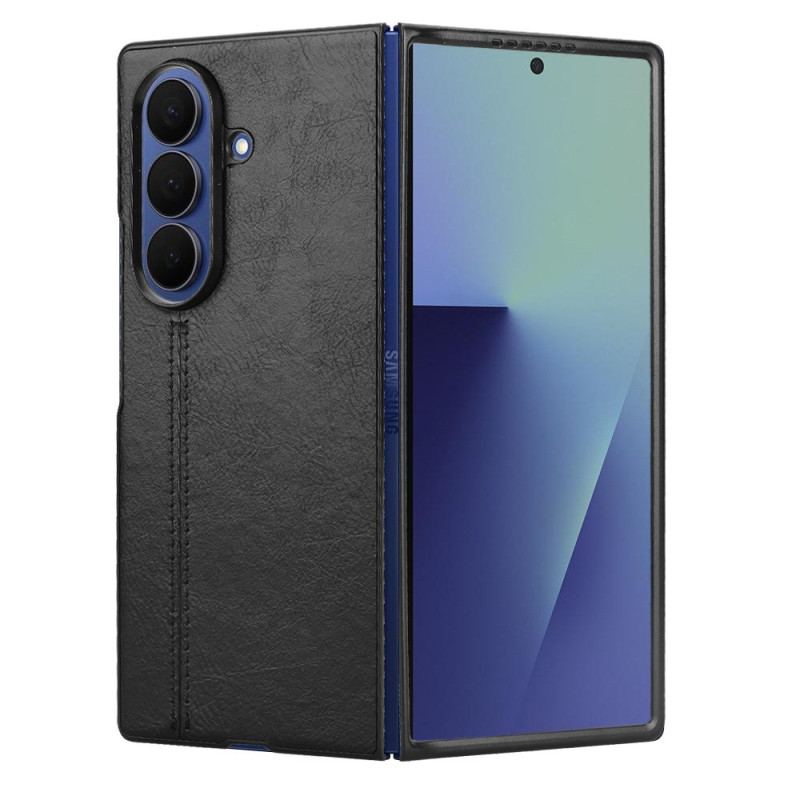 Coque Samsung Galaxy Z Fold 7 Effet Cuir Couture