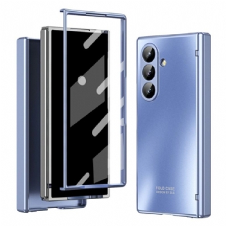 Coque Samsung Galaxy Z Fold 7 Effet Métal avec Film Protecteur d'Écran