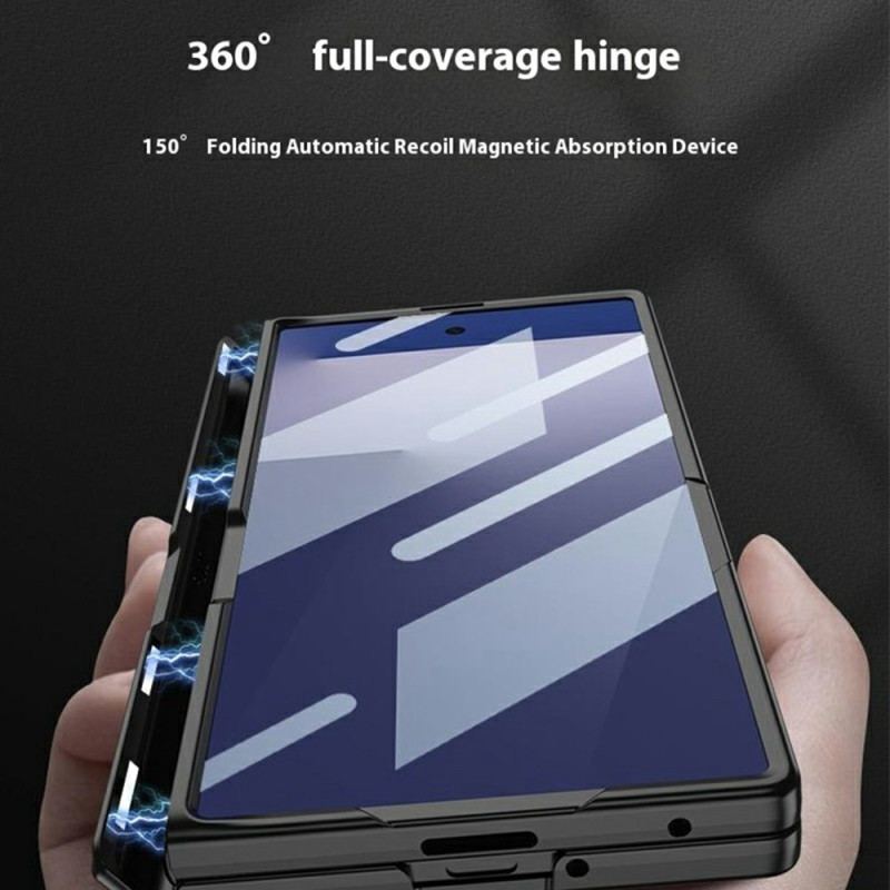 Coque Samsung Galaxy Z Fold 7 Film Protecteur d'Écran et Support Magnétique