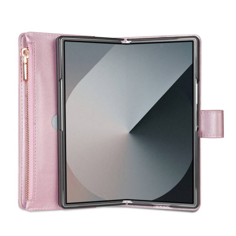 Housse Samsung Galaxy Z Fold 7 Matelassée avec Bandoulière et Lanière