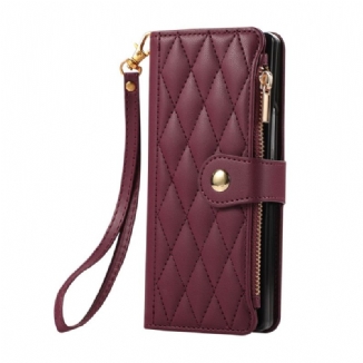 Housse Samsung Galaxy Z Fold 7 Matelassée à Lanière